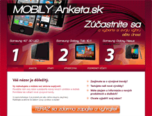 Tablet Screenshot of mobily-anketa.sk